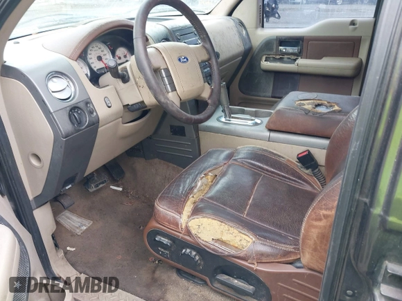 2005 Ford F-150 XLT with VIN 1FTPW12555KE71004, listed as a IAAI auction lot 42023000 with 185,051 mi miles. Bid and sale history available at carsss.com. Image 15.