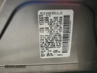 2012 Nissan Rogue SV with VIN JN8AS5MVXCW714807, listed as a Copart auction lot 52620405 with 125,202 mi miles and Salvage Title. Bid and sale history available at carsss.com. Image 15.