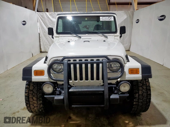 2001 Jeep Wrangler Sahara with VIN 1J4FA59S41P303519, listed as a Copart auction lot 59899545 with 238,151 mi miles and Clean title. Bid and sale history available at DreamBid. Image 5.