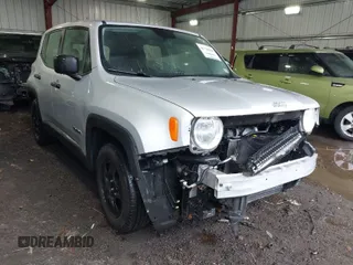 2016 Jeep Renegade Sport with VIN ZACCJAAW0GPC55223, listed as a IAAI auction lot 41729684 with 129,404 mi miles and . Bid and sale history available at carsss.com. Image 1.