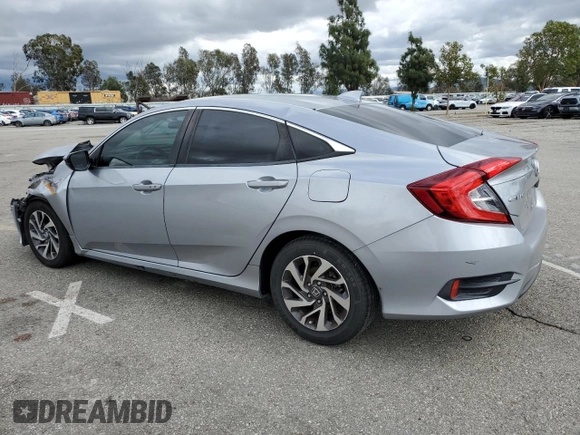 2018 Honda Civic Sedan EX with VIN 2HGFC2F72JH581873, listed as a Copart auction lot 48996235 with 109,440 mi miles and Salvage Title. Bid and sale history available at carsss.com. Image 2.