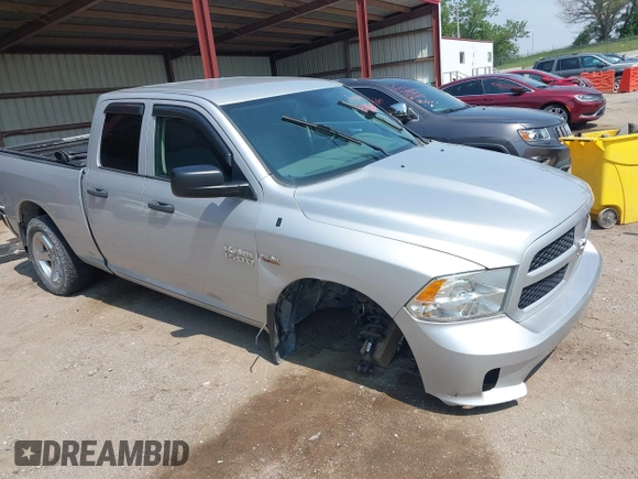 2014 Ram 1500 Tradesman with VIN 1C6RR7FT2ES106542, listed as a IAAI auction lot 42461071 with 117,402 mi miles and . Bid and sale history available at DreamBid. Image 1.