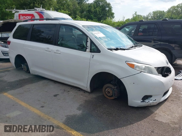 2017 Toyota Sienna LE Auto Access Seat with VIN 5TDKZ3DC0HS825095, listed as a IAAI auction lot 42222054 with 318,349 mi miles and . Bid and sale history available at DreamBid. Image 1.