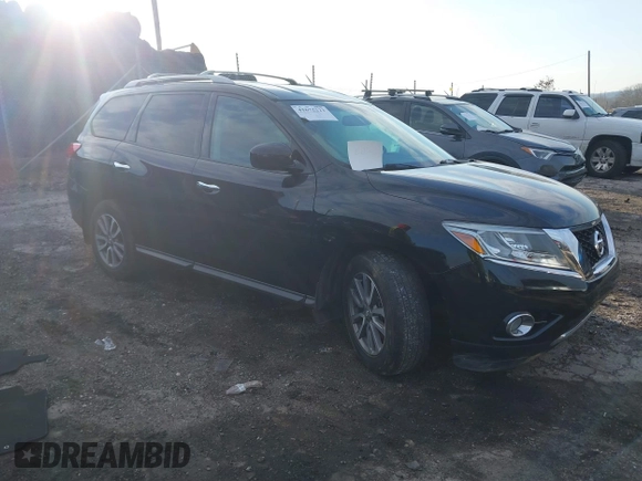 2015 Nissan Pathfinder Platinum z VIN 5N1AR2MM6FC692576, wystawiony jako IAAI lot #41672223 z przebiegiem 83 083 mil mil oraz . Historia ofert i sprzedaży dostępna na DreamBid. Obrazek 1.