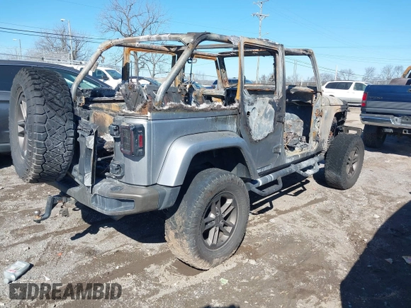 2017 Jeep Wrangler Unlimited Sahara с VIN 1C4BJWEG5HL546544, выставлен на аукционе IAAI как лот 41653288 с пробегом Не указан миль и . История ставок и продаж доступна на DreamBid. Изображение 4.