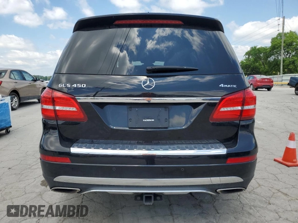 2019 Mercedes-Benz GLS 450 with VIN 4JGDF6EEXKB225262, listed as a Copart auction lot 55946335 with 75,733 mi miles and Salvage title. Bid and sale history available at DreamBid. Image 6.