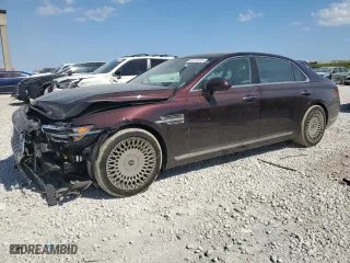 2020 Genesis G90 3.3T Premium with VIN KMTF34PA9LU075639, listed as a Copart auction lot 53270325 with 49,695 mi miles and Non Repairable. Bid and sale history available at carsss.com. Image 1.