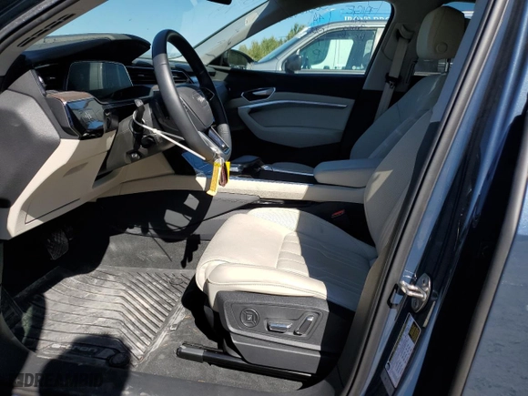 2022 Audi e-tron Sportback Prestige with VIN WA13ABGE3NB008610, listed as a Copart auction lot 62792503 with 8074 miles. Bid and sale history available at carsss.com. Image 7.
