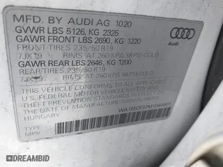 2021 Audi Q3 S line Premium Plus with VIN WA1EECF37M1044601, listed as a IAAI auction lot 41993498 with 15,300 mi miles. Bid and sale history available at carsss.com. Image 9.