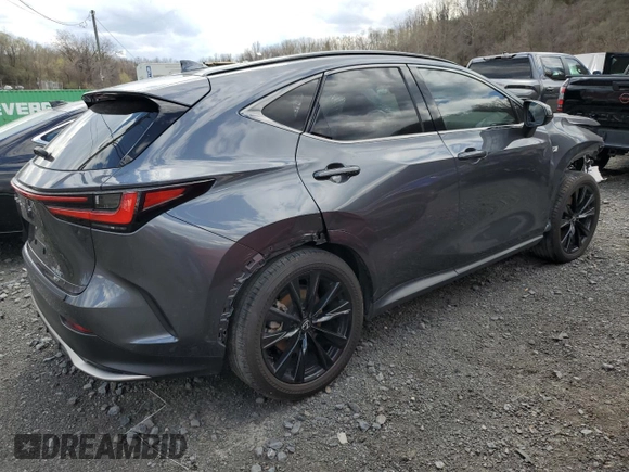 2024 Lexus NX with VIN 2T2KGCEZ7RC047487, listed as a Copart auction lot 53423975 with 9,730 mi miles and Salvage Title. Bid and sale history available at carsss.com. Image 3.