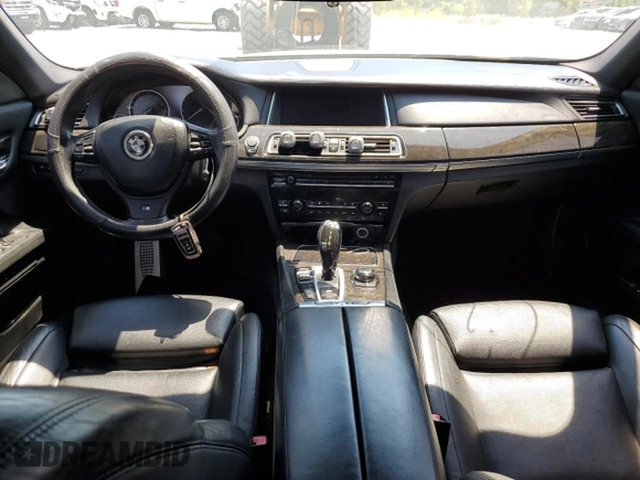 2013 BMW 7 Series 750Li with VIN WBAYE8C53DDE22191, listed as a Copart auction lot 58224424 with 176,297 mi miles and Salvage title. Bid and sale history available at DreamBid. Image 8.