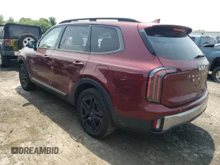2023 Kia Telluride EX X-Line with VIN 5XYP3DGCXPG341343, listed as a Copart auction lot 60147165 with 29,990 mi miles and Salvage title. Bid and sale history available at DreamBid. Image 2.