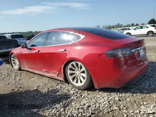 2016 Tesla Model S 70 with VIN 5YJSA1E1XGF153509, listed as a Copart auction lot 65047634 with 51,235 mi miles and Salvage Title. Bid and sale history available at carsss.com. Image 2.