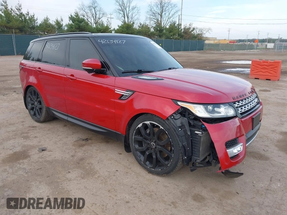 2014 Land Rover Range Rover Sport Supercharged with VIN SALWR2EF1EA314744, listed as a IAAI auction lot 42134127 with 77,569 mi miles and . Bid and sale history available at DreamBid. Image 1.