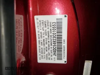 2003 Acura RSX with VIN JH4DC54823C010553, listed as a Copart auction lot 80429714 with 280,443 mi miles and Salvage Title. Bid and sale history available at carsss.com. Image 15.