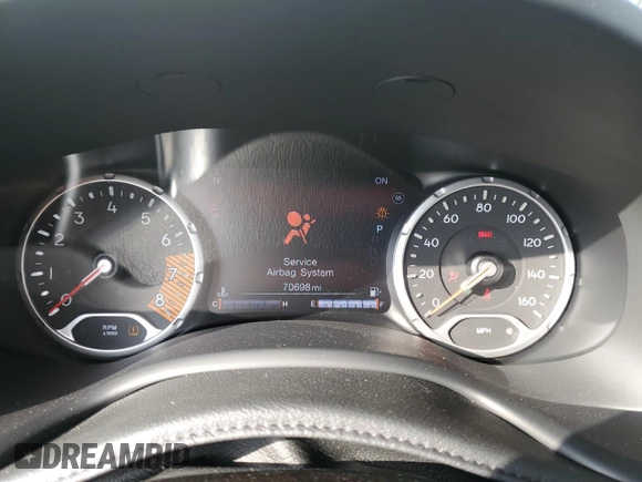 2020 Jeep Renegade Trailhawk with VIN ZACNJBC19LPL09240, listed as a Copart auction lot 52803075 with 70,698 mi miles and Non repairable. Bid and sale history available at DreamBid. Image 9.