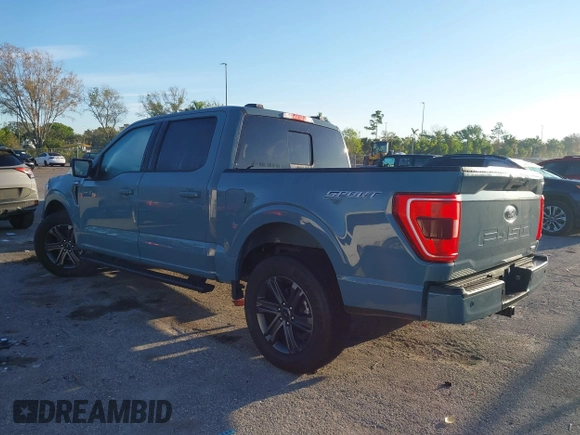 2023 Ford F-150 XL with VIN 1FTEW1CP7PKD30770, listed as a IAAI auction lot 41691526 with 3,000 mi miles. Bid and sale history available at carsss.com. Image 3.