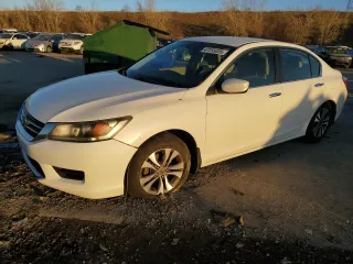 2013 Honda Accord Sdn LX with VIN 1HGCR2F34DA104976, listed as a Copart auction lot 47255035 with 281406 miles and Salvage Title. Bid and sale history available at carsss.com. Image 1.