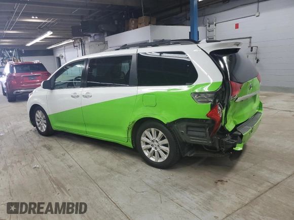 2011 Toyota Sienna XLE AAS with VIN 5TDYK3DC9BS020976, listed as a Copart auction lot 46280905 with 258,265 mi miles and Salvage Title. Bid and sale history available at DreamBid. Image 2.