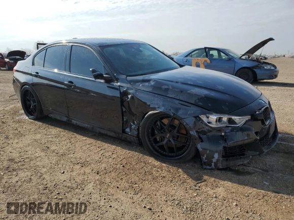 2014 BMW 3 Series 335i xDrive with VIN WBA3B9C58EP458979, listed as a Copart auction lot 53272855 with 120,565 mi miles and Salvage title. Bid and sale history available at DreamBid. Image 4.