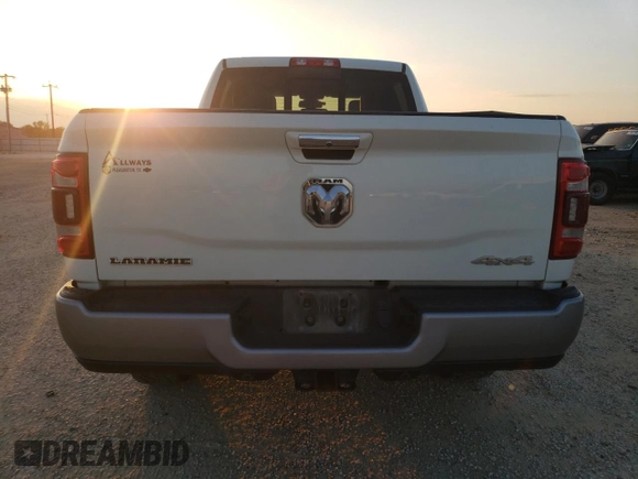 2020 Ram 2500 Laramie with VIN 3C6UR5FLXLG213731, listed as a Copart auction lot 78801954 with 92,547 mi miles and Salvage Title. Bid and sale history available at carsss.com. Image 6.