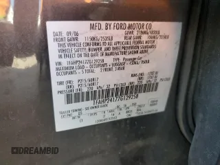 2007 Ford Five Hundred SEL with VIN 1FAHP24177G129258, listed as a Copart auction lot 80101164 with 229,785 mi miles and Salvage Title. Bid and sale history available at carsss.com. Image 12.