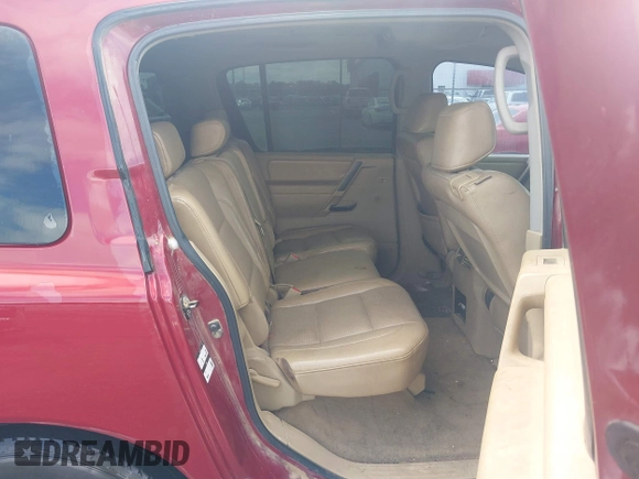 2007 Nissan Armada SE z VIN 5N1BA08AX7N720188, wystawiony jako IAAI lot #42211544 z przebiegiem 252 587 mil mil oraz . Historia ofert i sprzedaży dostępna na DreamBid. Obrazek 8.