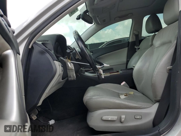 2006 Lexus IS 350 with VIN JTHBE262165010187, listed as a Copart auction lot 60073125 with 174,635 mi miles and Salvage title. Bid and sale history available at DreamBid. Image 7.