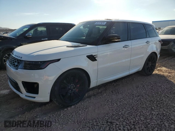 2022 Land Rover Range Rover Sport HST with VIN SALWS2RU7NA796472, listed as a Copart auction lot 84107624 with 44,218 mi miles and Salvage Title. Bid and sale history available at carsss.com. Image 1.