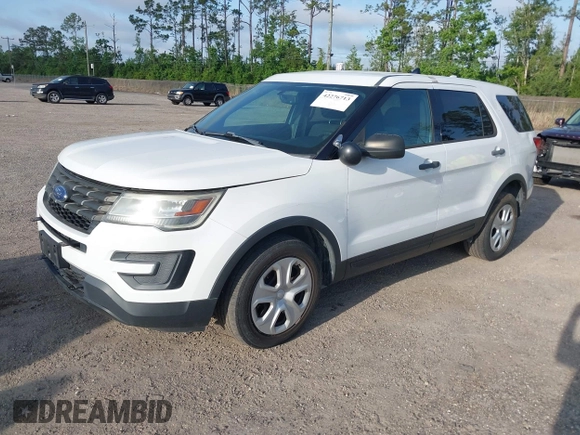 2017 Ford Police Interceptor Utility with VIN 1FM5K8AR0HGB92630, listed as a IAAI auction lot 42276713 with Not provided miles and . Bid and sale history available at DreamBid. Image 16.