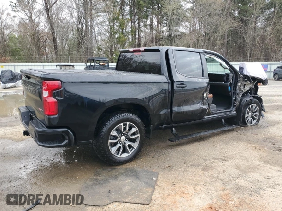 2024 Chevrolet Silverado 1500 RST with VIN 2GCUDEED3R1265107, listed as a Copart auction lot 45484095 with 8,903 mi miles and Salvage Title. Bid and sale history available at carsss.com. Image 3.