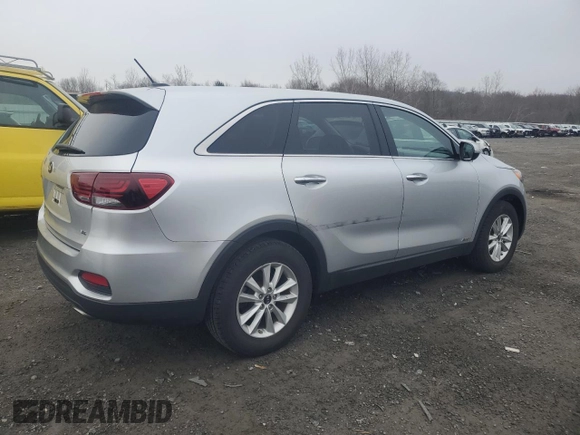 2019 Kia Sorento LX V6 with VIN 5XYPGDA56KG488041, listed as a Copart auction lot 49145225 with 128,040 mi miles and Salvage Title. Bid and sale history available at carsss.com. Image 3.