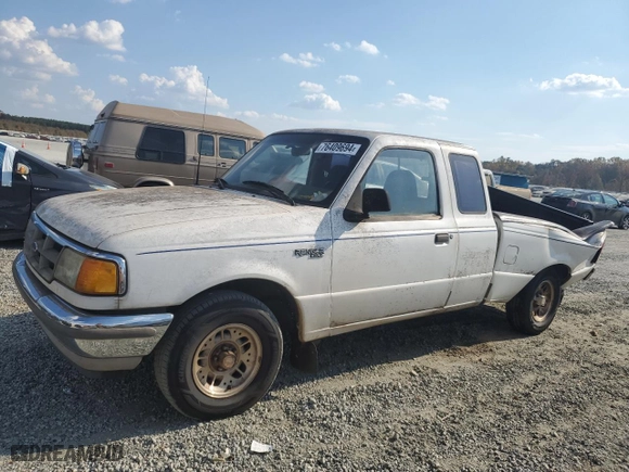 1994 Ford Ranger Splash with VIN 1FTCR14UXRTA90856, listed as a Copart auction lot 76409694 with 216,587 mi miles and Salvage Title. Bid and sale history available at carsss.com. Image 1.