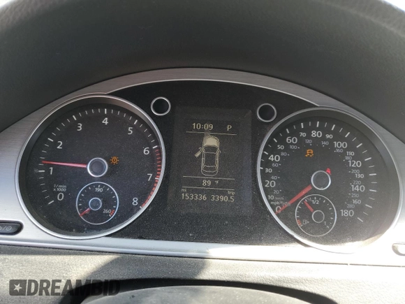 2014 Volkswagen CC R-Line with VIN WVWBP7AN7EE537157, listed as a Copart auction lot 65404654 with 153,336 mi miles and Salvage Title. Bid and sale history available at DreamBid. Image 9.