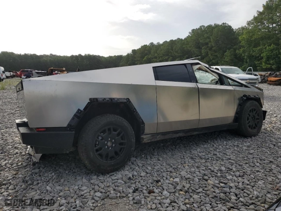 2024 Tesla Cybertruck with VIN 7G2CEHED0RA013090, listed as a Copart auction lot 61693744 with 0 mi miles and Salvage Title. Bid and sale history available at carsss.com. Image 3.