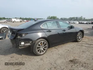 2015 Acura TLX Technology with VIN 19UUB2F50FA017332, listed as a Copart auction lot 60505425 with 108,617 mi miles and Salvage title. Bid and sale history available at DreamBid. Image 3.