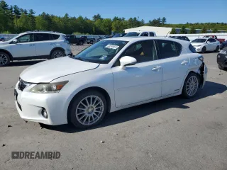 2011 Lexus CT 200h with VIN JTHKD5BH0B2046799, listed as a Copart auction lot 58246525 with 130,019 mi miles and Salvage title. Bid and sale history available at DreamBid. Image 1.