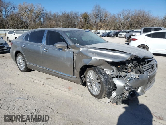 2017 Lexus LS 460 L with VIN JTHDL5EF2H5008214, listed as a Copart auction lot 81721354 with 87,923 mi miles and Salvage title. Bid and sale history available at DreamBid. Image 4.
