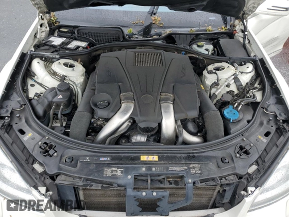 2012 Mercedes-Benz S 550 with VIN WDDNG9EB6CA454404, listed as a Copart auction lot 58082345 with 107,699 mi miles and Salvage title. Bid and sale history available at DreamBid. Image 11.