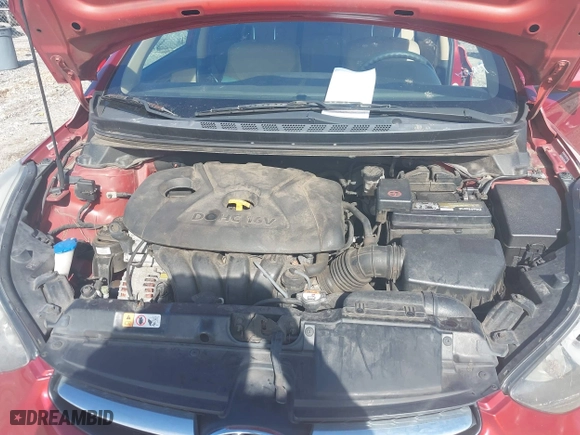 2012 Hyundai Elantra GLS with VIN KMHDH4AE8CU307887, listed as a IAAI auction lot 41657165 with 160,910 mi miles. Bid and sale history available at carsss.com. Image 10.