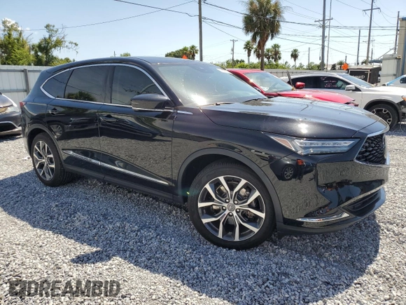 2022 Acura MDX Technology with VIN 5J8YD9H44NL009259, listed as a Copart auction lot 64273575 with 40,217 mi miles and Salvage title. Bid and sale history available at DreamBid. Image 4.