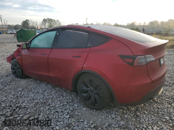 2024 Tesla Model Y with VIN 7SAYGDED2RA331985, listed as a Copart auction lot 50849025 with 6,108 mi miles and Salvage title. Bid and sale history available at DreamBid. Image 2.