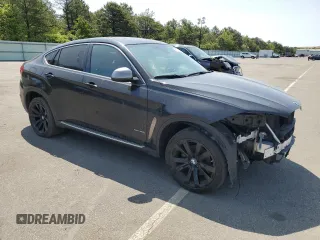 2017 BMW X6 xDrive35i with VIN 5UXKU2C3XH0U28599, listed as a Copart auction lot 53713523 with 78,052 mi miles. Bid and sale history available at carsss.com. Image 4.