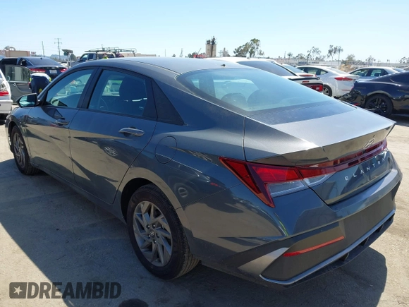 2024 Hyundai Elantra SEL with VIN KMHLM4DG9RU730944, listed as a IAAI auction lot 42326208 with 6,583 mi miles and . Bid and sale history available at DreamBid. Image 3.