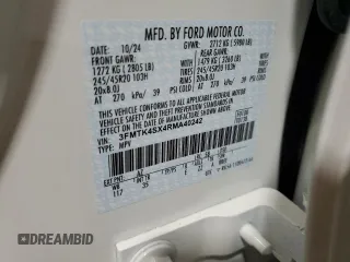 2024 Ford Mustang Mach-E GT z VIN 3FMTK4SX4RMA40242, wystawiony jako Copart lot #52201245 z przebiegiem 1 624 mil mil oraz Szkoda całkowita • Salvage title. Historia ofert i sprzedaży dostępna na DreamBid. Obrazek 15.