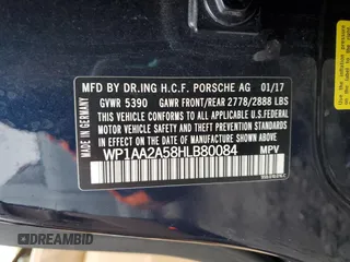 2017 Porsche Macan с VIN WP1AA2A58HLB80084, выставлен на аукционе Copart как лот 44386474 с пробегом 94 111 миль миль и Списание • Salvage title. История ставок и продаж доступна на DreamBid. Изображение 14.