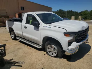 2024 Chevrolet Silverado 1500 Work Truck with VIN 3GCNAAEDXRG334985, listed as a Copart auction lot 53078885 with 10,917 mi miles and Salvage Title. Bid and sale history available at carsss.com. Image 4.