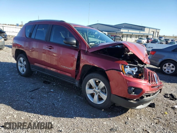 2016 Jeep Compass Sport with VIN 1C4NJDBB0GD713069, listed as a Copart auction lot 80003774 with 92,872 mi miles and Salvage title. Bid and sale history available at DreamBid. Image 4.