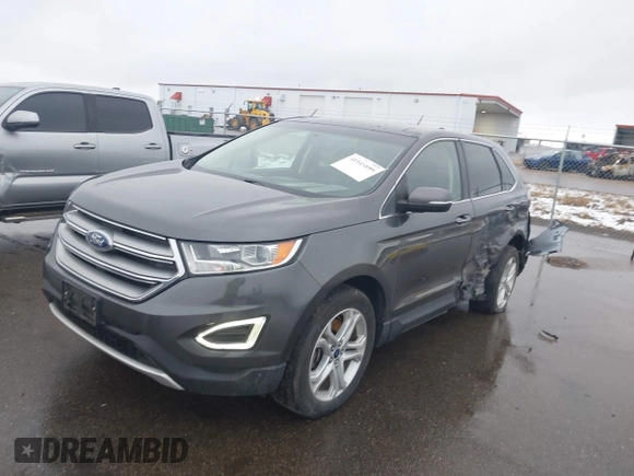 2017 Ford Edge Titanium with VIN 2FMPK4K9XHBB58184, listed as a IAAI auction lot 41945899 with 107,341 mi miles. Bid and sale history available at carsss.com. Image 17.