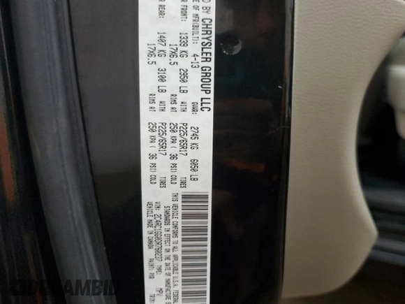 2013 Chrysler Town & Country Limited with VIN 2C4RC1GG0DR760237, listed as a Copart auction lot 50691645 with 94,716 mi miles and Salvage Title. Bid and sale history available at carsss.com. Image 15.